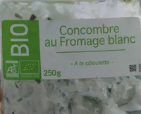 Concombre au fromage blanc ciboulette