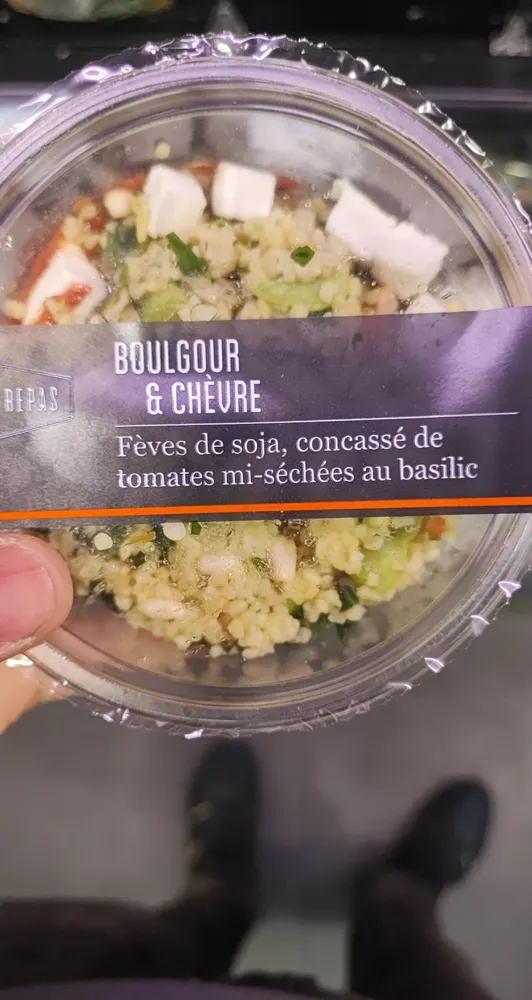 Boulgour fin chevre et feves de soja