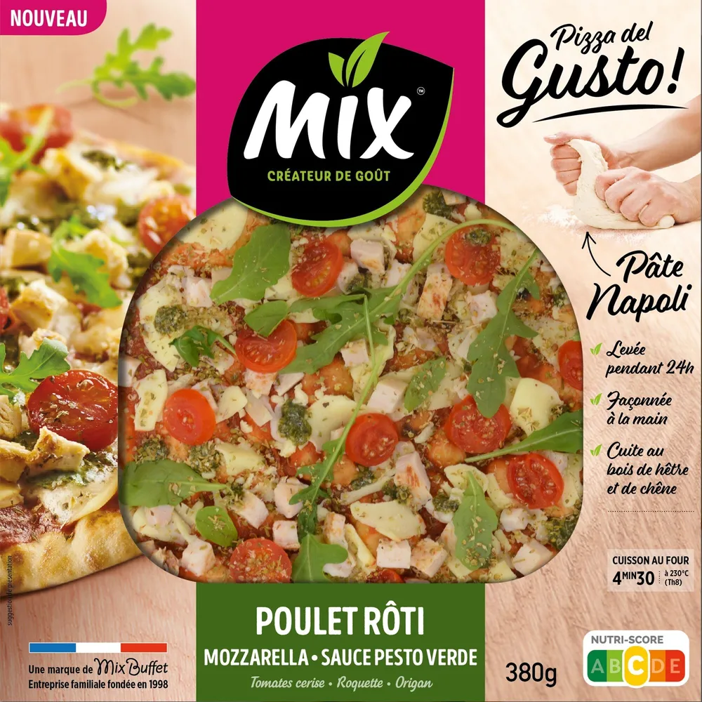 Pizza Del Gusto Poulet Roti Pesto