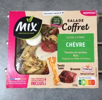 Coffret salade penne chèvre tomates mi-séchées noix