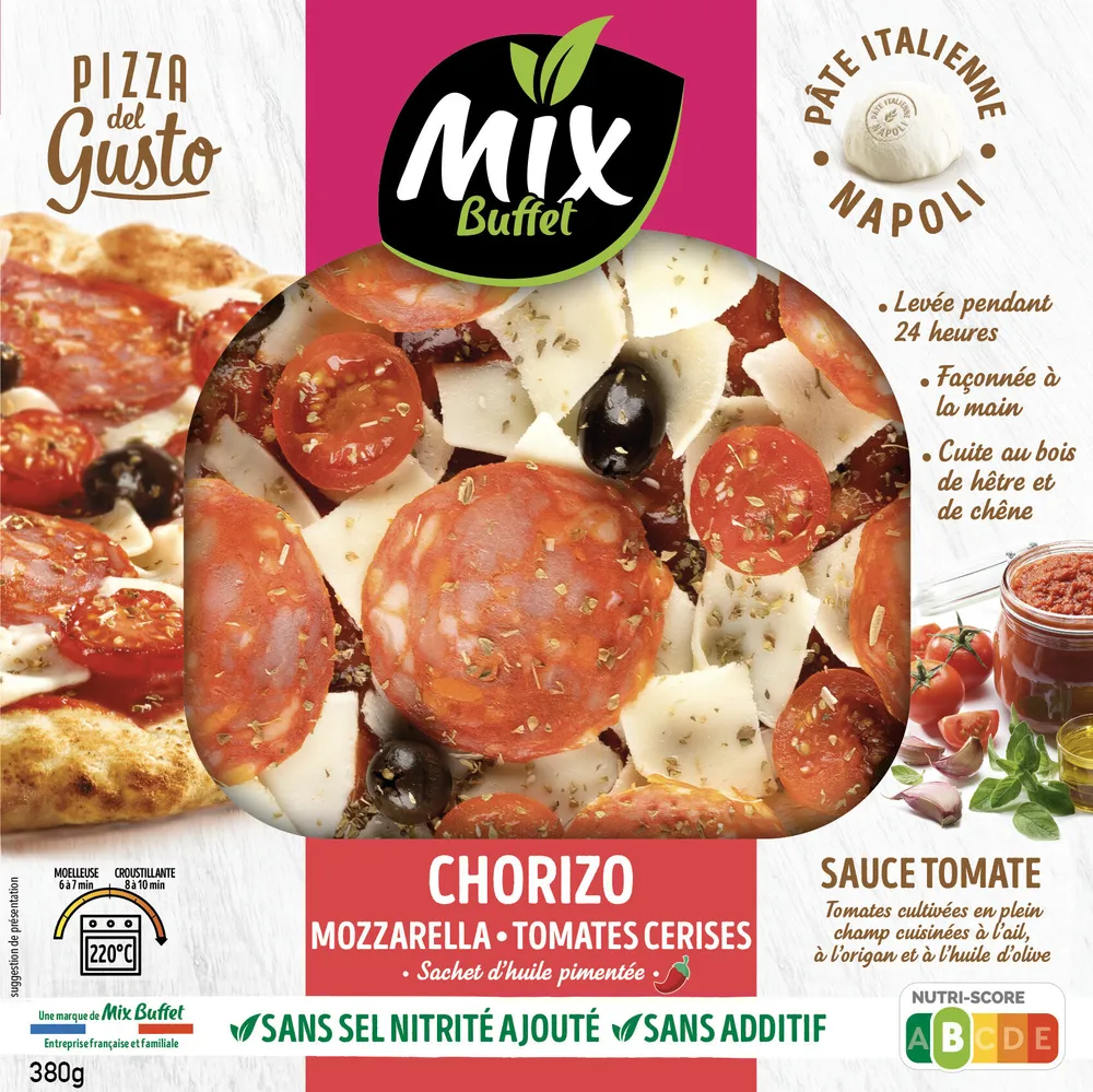 Pizza del gusto chorizo