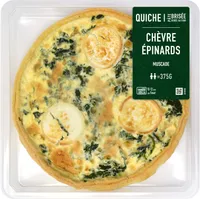 Quiche Chèvre Épinards - Muscade