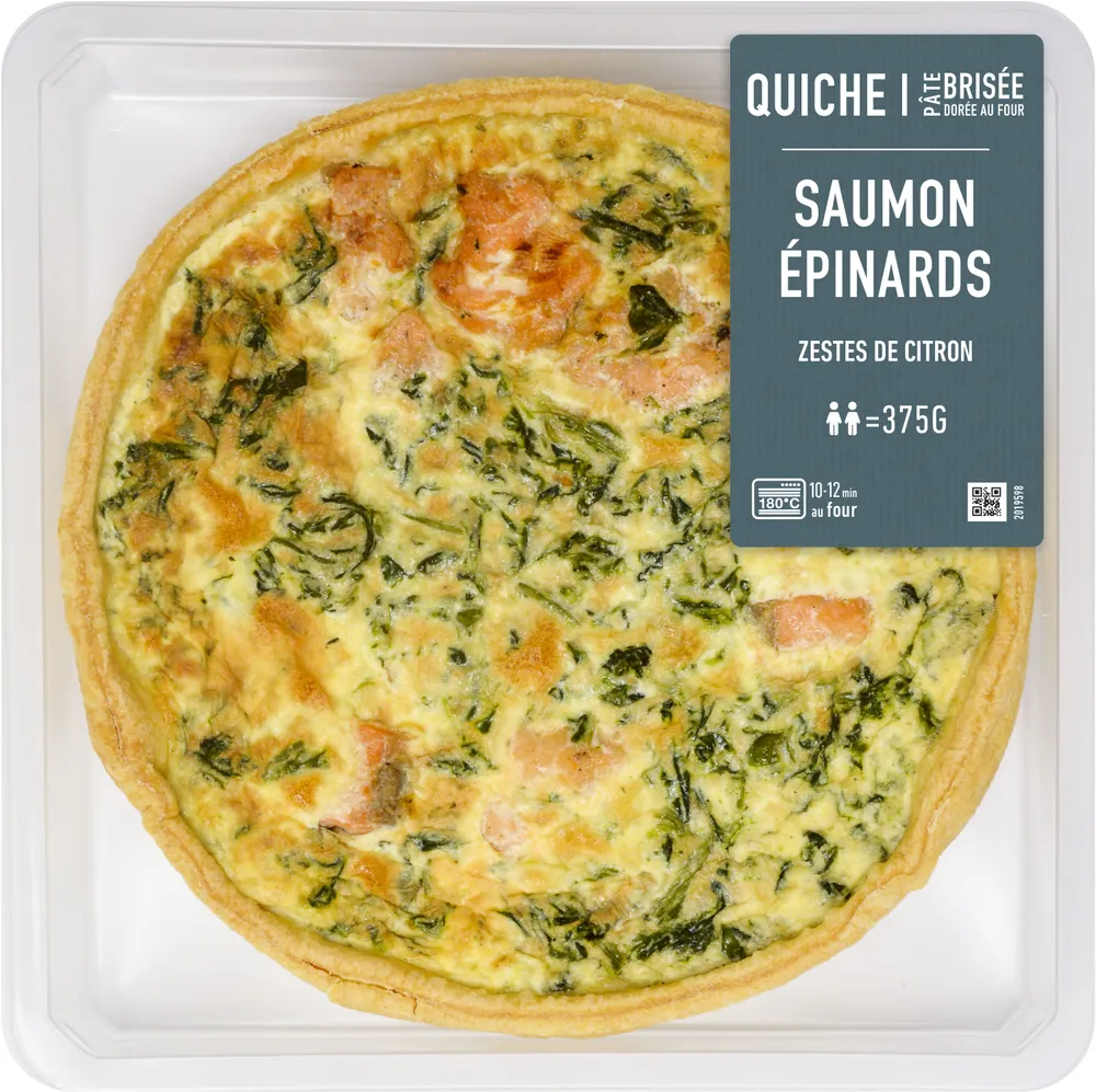 Quiche saumon Epinards