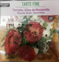 Tarte fine tomates billes de mozzarella