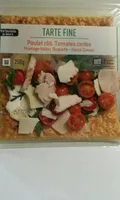 Tarte fine poulet rôti, tomates cerise