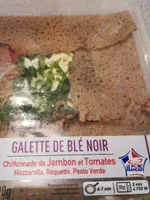 Galette chiffonade de jambon et tomates
