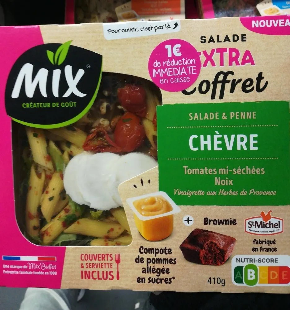 Salade extra coffret chèvre penne
