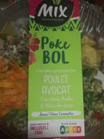 Poke bol poulet avocat