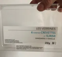 Les verrines crevettes et surimi