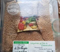 Galette de Bretagne légumes grillés et chèvre affiné