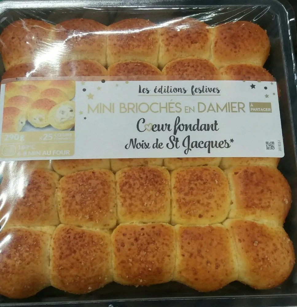 Mini brioche au st jacques