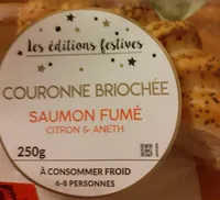 Couronne briochée saumon fumé et aneth