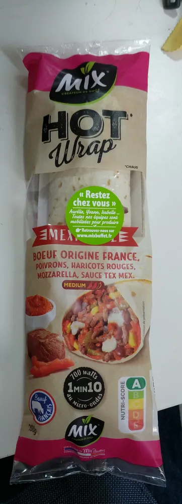 Hot wrap mexicaine