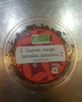 Quinoa rouge, tomates, poivrons, cranberries