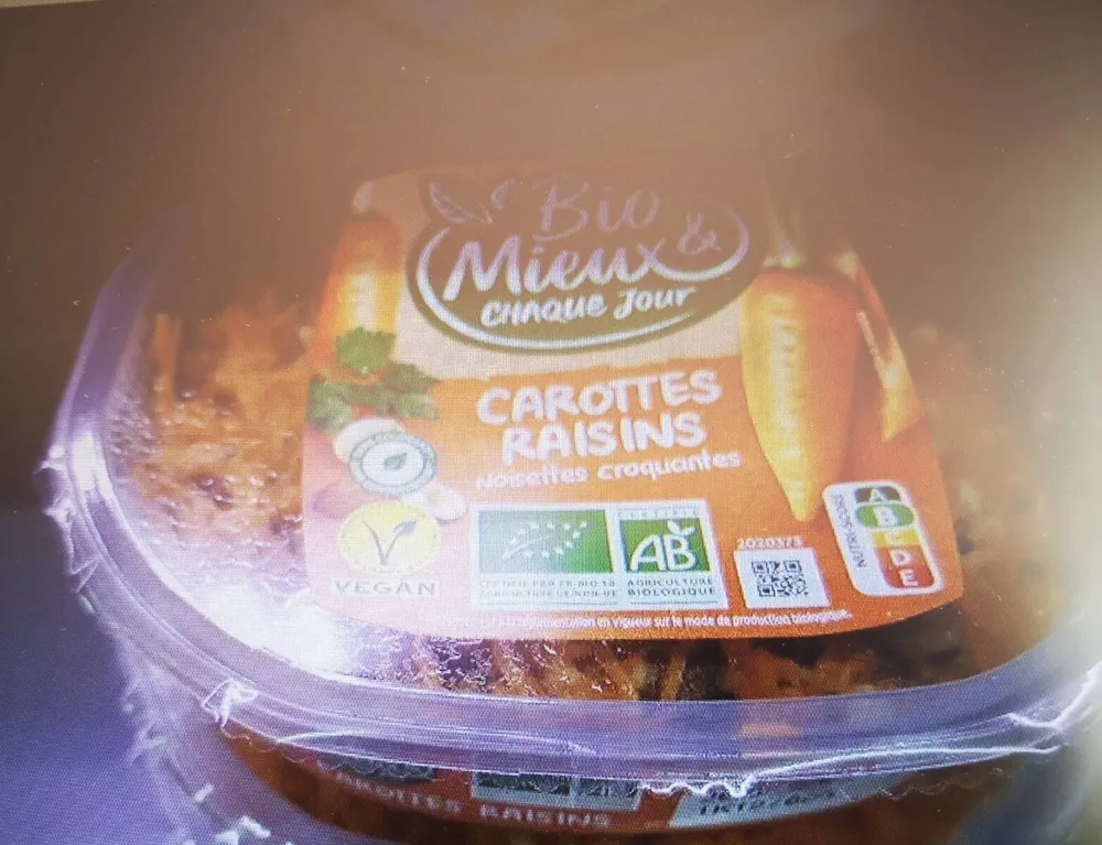 Carottes Raisins Noisettes Croquantes