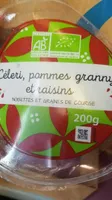 Celeri, pomme grany et raisins bio