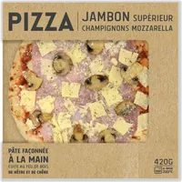 Pizza Jambon supérieur Champignons Mozzarella
