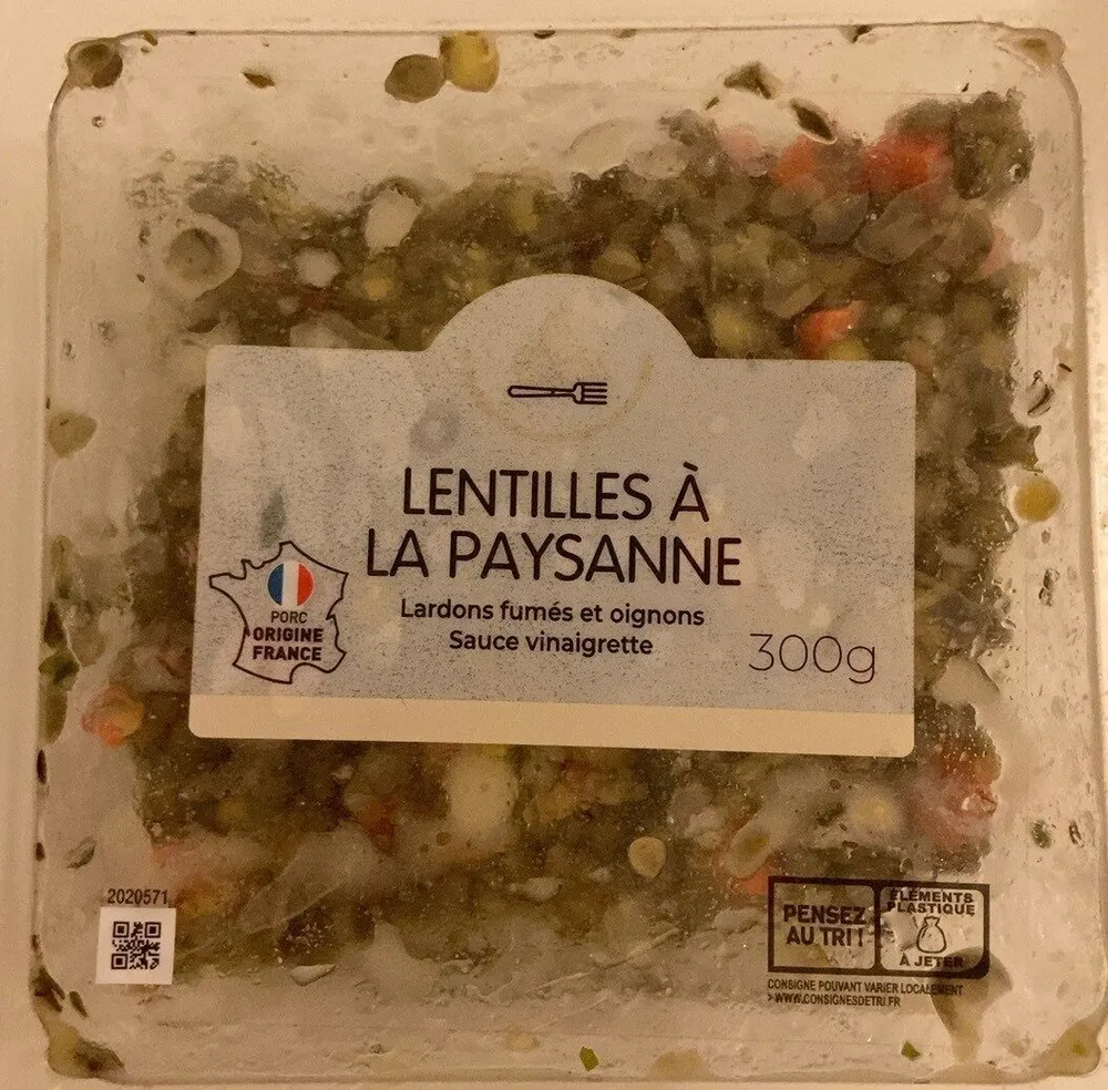 Lentilles à la paysanne