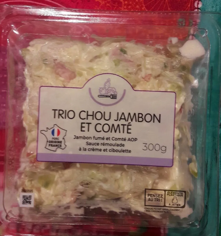 Trio chou jambon et comté