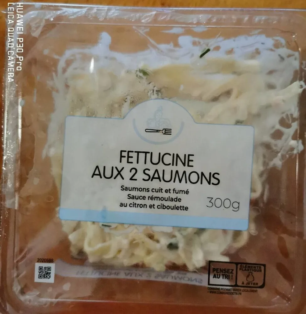 Fettucine aux 2 saumons