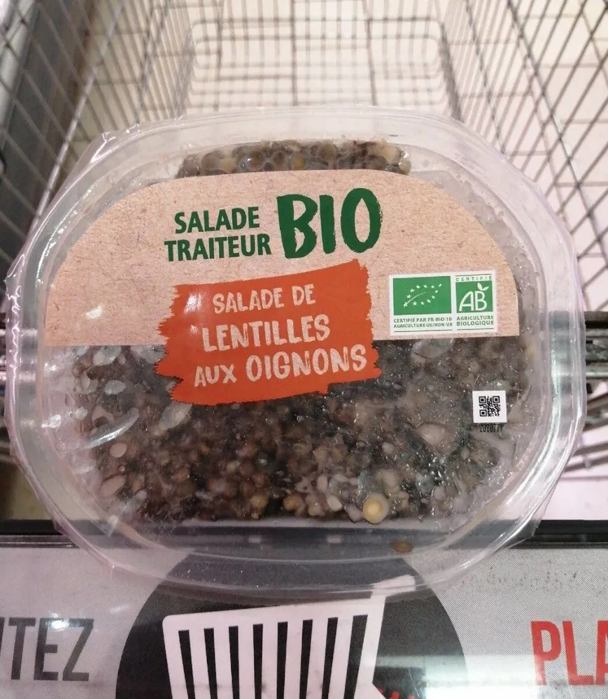 Salade de lentilles aux oignons bio