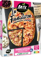 Pizza Famillizza Jambon supérieur Mozzarella