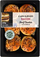 Mini burgers Bacon