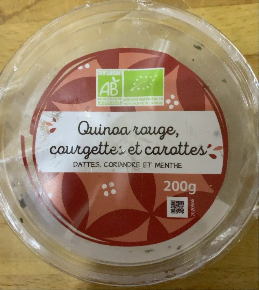 Quinoa rouge courgettes et carottes...