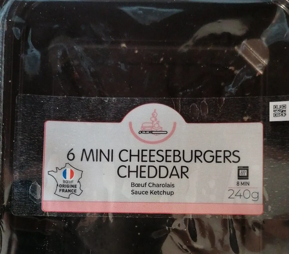 6 mini cheeseburgers cheddar