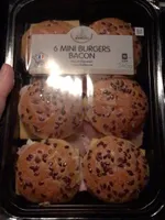 6 mini burgers bacon