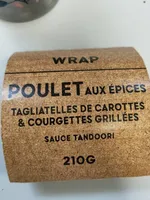Wrap poulet tandori