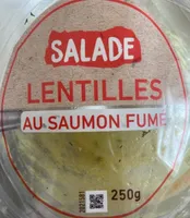 Salade lentilles au saumon fumé