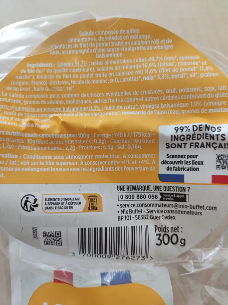 Salade Française Poulet