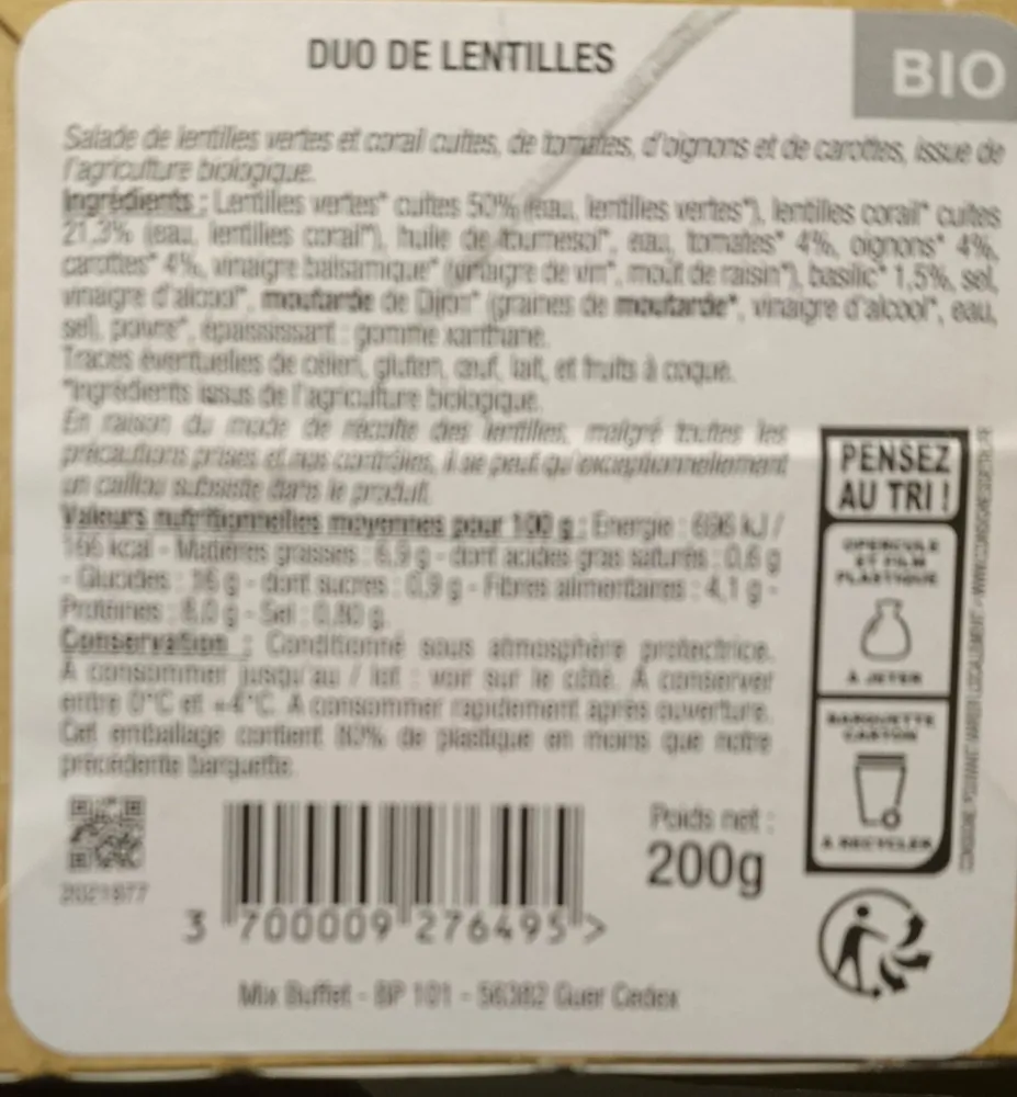 Duo de lentilles