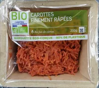 Carottes finement râpées
