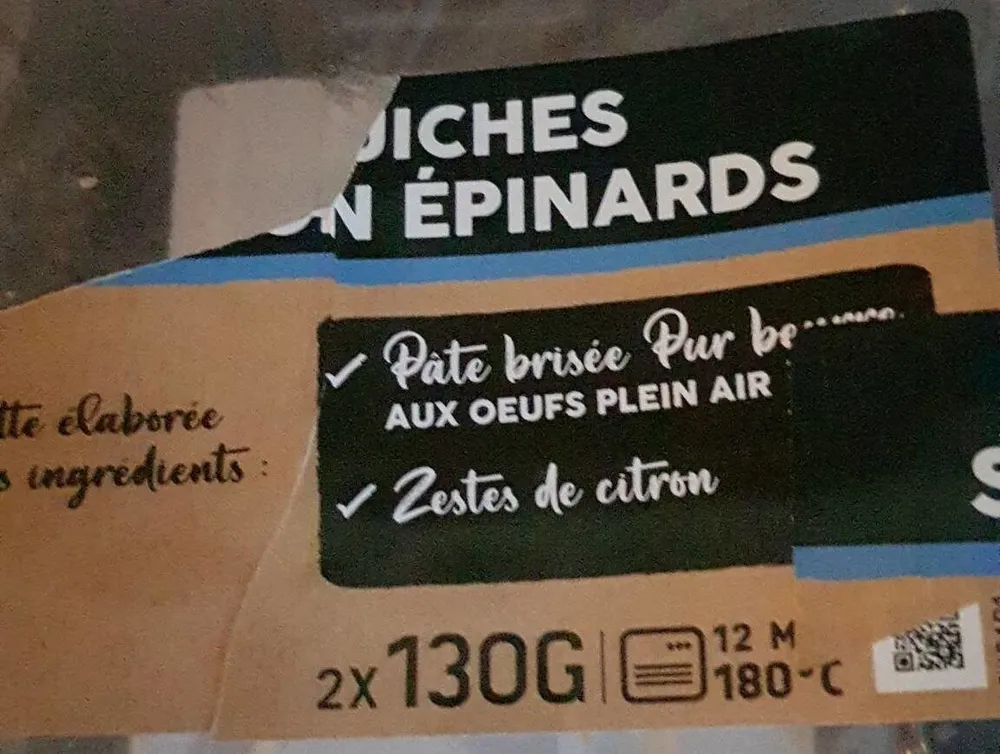Quiches saumon épinards