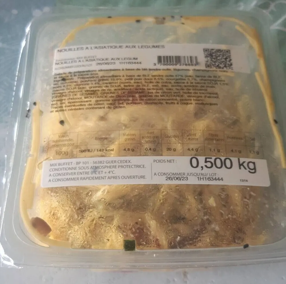Nouilles à l'asiatique aux légumes
