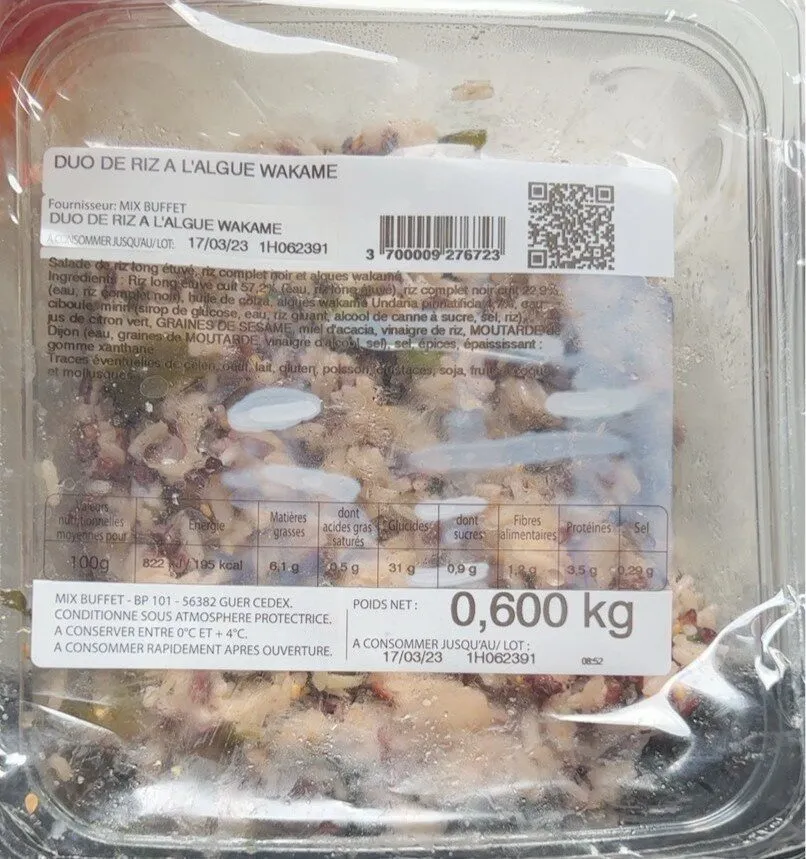 Duo de riz a l’algue WAKAME