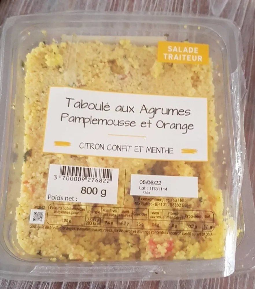 Taboulé aux agrumes