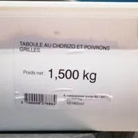 Taboulé au chorizo et poivrons grillés