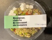 Boulgour, chèvre & concassé de tomates