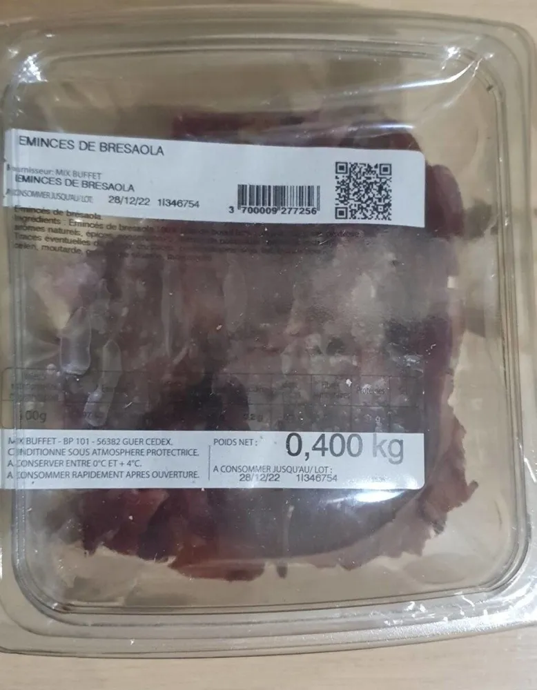 Émincés bresaola