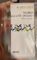 Verrines saumon noix de saint jacques petits legumes