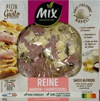 Pizza reine jambon - champignons
