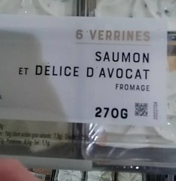 Verrines saumon avocat