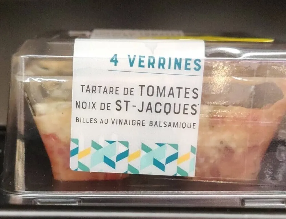 Tartare de tomates Noix de Saint-Jacques