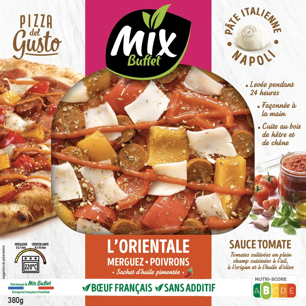 Pizza del gusto orientale