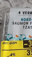 Verrines nordique saumon fumé tzatziki