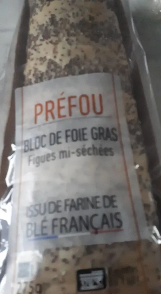 Préfou  bloc de foie gras  figues mi-séchées