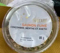 Tartare de saumon fumé menthe aneth
